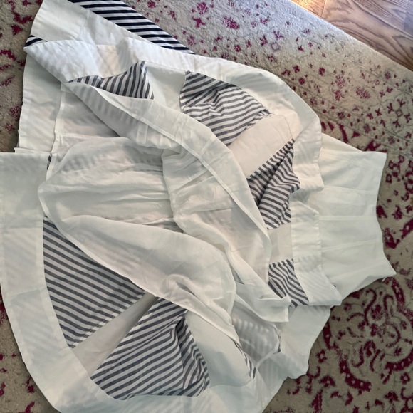Anthropologie Maeve Blue & White Godet Maxi Skirt - size 4 - Picture 7 of 9